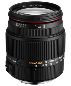 Objectif 18-200 mm Sigma