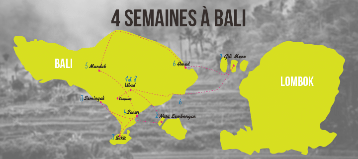 Itinéraire Bali 4 semaines