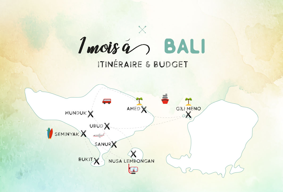 itinéraire budget bali