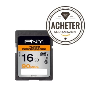 PNY Carte SDXC Turbo performance 16 GO 90Mb/s