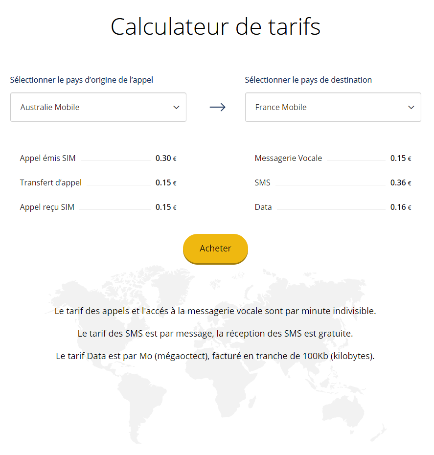 carte sim internationale